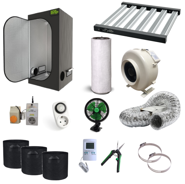 Complete kweektent 100x100 - 360 watt LED Compl100
