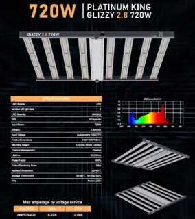 Platinum King LED Glizzy 720 watt 8 bar platgliz 2